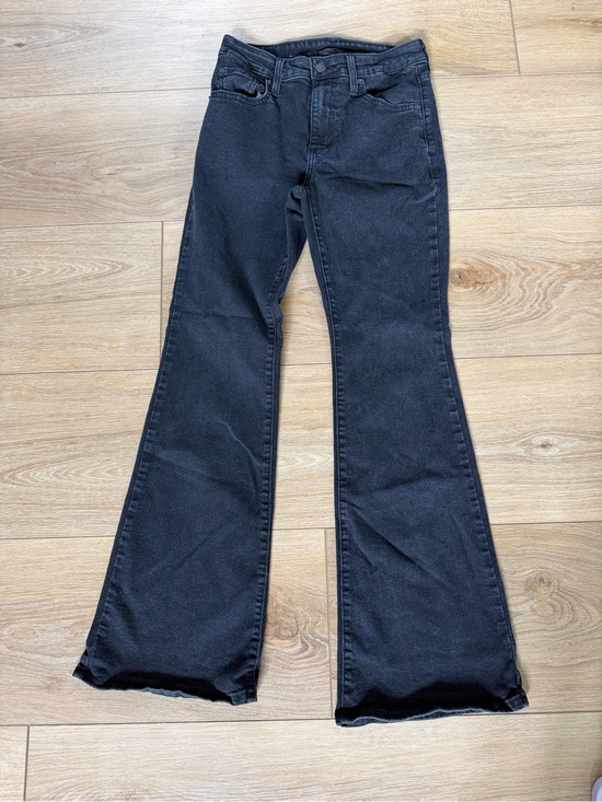 Denim - Levi’s Black Mid-Rise Flare Bootcut Jeans W26 L30